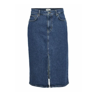 Abbildung von Objellen Mw Midi Denim Skirt Noos