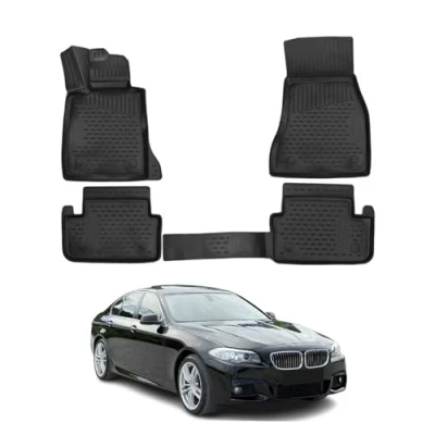 Abbildung von OMAC 1218443 Fußmattensatz 4 schwarz BMW: 5 Touring, Limousine