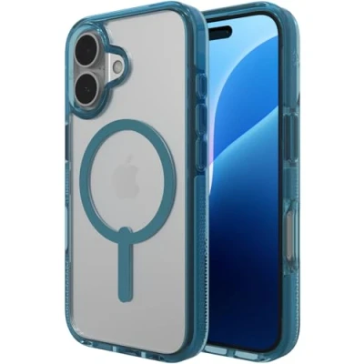 Abbildung von Apple iPhone 16 Hülle MagSafe Recycelter Kunststoff ZAGG Hard Case/Backcover Handyhülle Transparent Shockproof/Stoßfest
