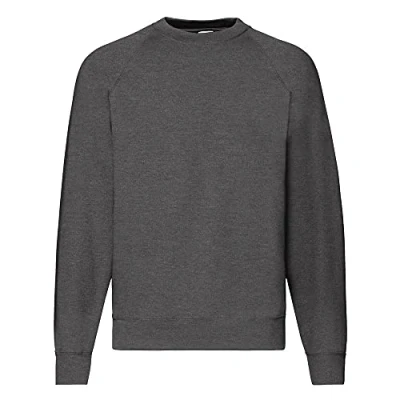Abbildung von Fruit Of The Loom Herren Raglan Ärmel Belcoro® Sweatshirt (Dark Heather)