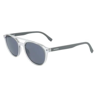 Abbildung von Lacoste Unisex Sonnenbrille, Größe: 52, Crystal/grey