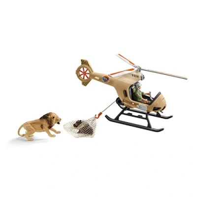 Abbildung von Schleich® Spielfigur Wild Life Helikopter Tierrettung