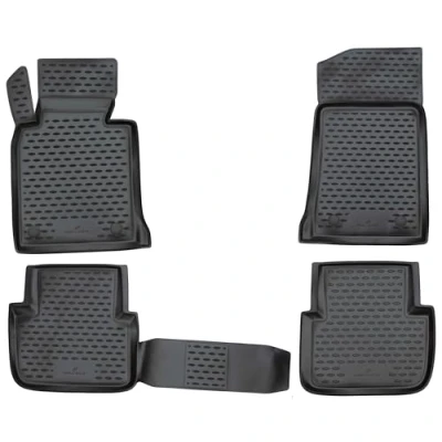 Abbildung von Walser XTR Gummi Fussmatten Auto kompatibel mit BMW 3 (E46) 12/1997 07/2005, Touring 06/1999 100% passgenaue Fußmatten, robuste Universal Fußmatte Auto, Gummimatten