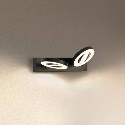 Abbildung von LEDVANCE DECOR SPOT SATURN, 21W, 440lm, schwarz, Spotleuchte, verstellbare Köpfe, vielseitig anwendbar, Innenraumspot, 3 stufige Farbtemperaturregulierung, hochwertiges Gehäuse