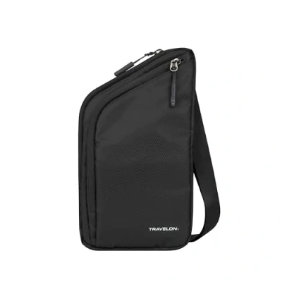 Abbildung von Travelon: World Travel Essentials Slim Crossbody Tasche, schwarz (Schwarz) 43508 500