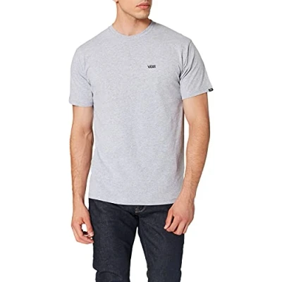Abbildung von Vans LEFT Chest LOGO Tshirt basic, Herren, Größe: XS, Athletic heather/black