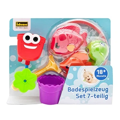 Abbildung von Idena Badespielzeug Set, 6 teiliges Wasserspielzeug Badewannenspielzeug