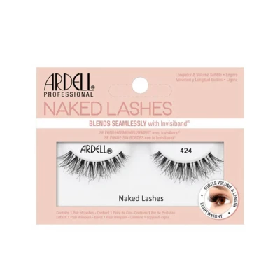 Abbildung von ARDELL Naked Lashes Echthaarwimpern 424 1 Paar künstliche Wimpern natürlich aus Echthaar, vegan, wieder verwendbar Natural Fake zum Kleben