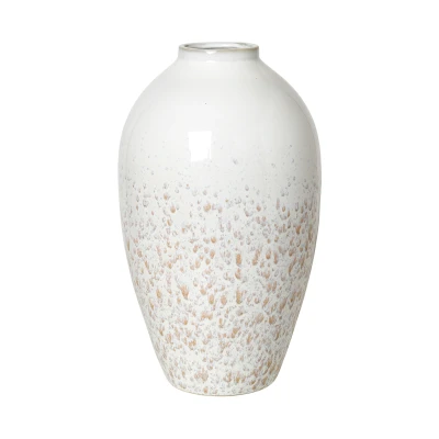 Abbildung von Broste Copenhagen Ingrid Vase L Keramik Rainy Day / Indian Tan 40 cm