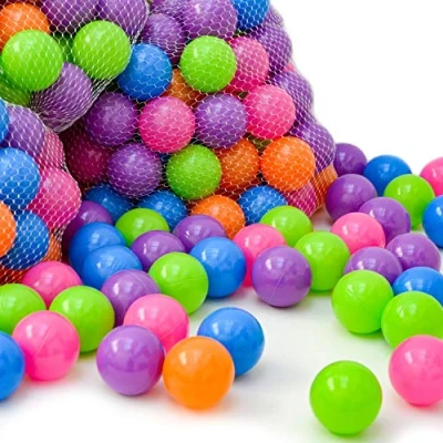Abbildung von LittleTom 100 Bällebadbälle 6 cm Bunte Bällebad Bälle Spielbälle Babybälle Pastell