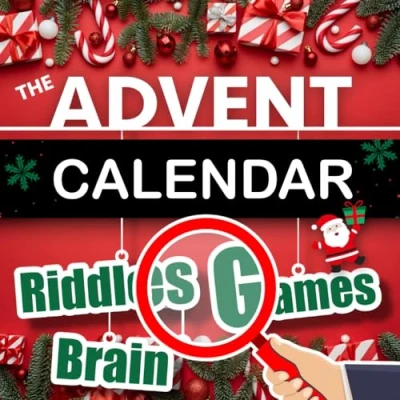 Abbildung von Advent Calendar Riddles &amp; Brain Games: Fun Family For Adults, Teens and Kids Christmas Countdown Book with Daily Challenges