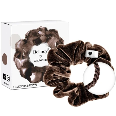 Abbildung von Bellody Scrunchie Haargummis Mocha Braun