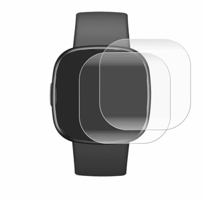 Abbildung von BROTECT 2 Stück Full Cover Schutzfolie für Fitbit Sense Screen Displayschutz Folie [3D Curved, Anti Fingerprint, Kristall Klar]