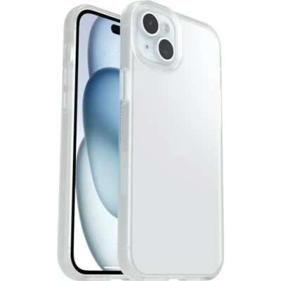 Abbildung von OtterBox Sleek Hülle für iPhone 15 Plus / 14 Plus, stoßfest, sturzsicher, ultraschlank, schützende Hülle, Getestet nach Militärstandard, Transparent, Keine Einzelhandelsverpackung