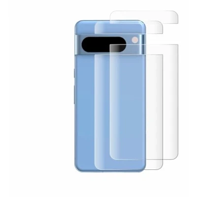 Abbildung von BROTECT 2 Stück Full Cover Schutzfolie für Google Pixel 8 Pro (Rückseite) Screen Displayschutz Folie [3D Curved, Kristall Klar]