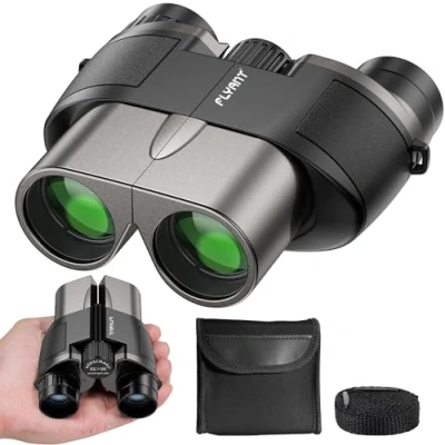 Abbildung von 12x25 Kompakt Fernglas Kinder Erwachsene Ferngläser Klein mit Nachtsicht Schwachem Licht Klare Faltbares Ideal für Outdoor Sportspiele Vogelbeobachtung Reisen Jagd Konzerte