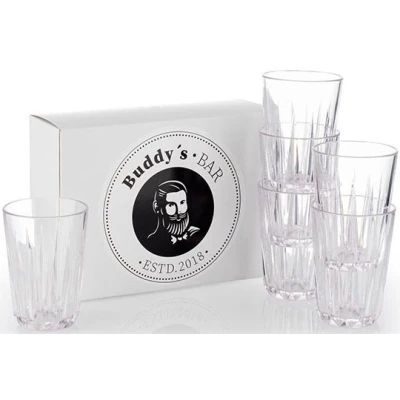 Abbildung von Buddy&#039;s Becher Bar, Kunststoff, 6er Set, Tritan Kunststoff Trinkgläser, 150 ml, Made in Germany