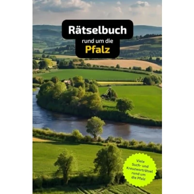 Abbildung von Rätselbuch rund um die Pfalz: Tolles Geschenk für Pfalz Kenner. Worträtsel und knifflige Herausforderungen in einem Kreuzworträtselheft.