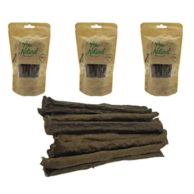 Abbildung von Paw Natural Hunde Leckerlis (3x150g) Pferd Sticks 100% Gluten &amp; getreidefrei aus frischem Fleisch gesunder Tiere (450g)