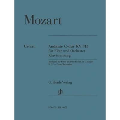 Abbildung von Andante C Dur KV 315 Fl Orch. Flöte, Klavier: Besetzung: Flöte und Klavier (G. Henle Urtext Ausgabe)