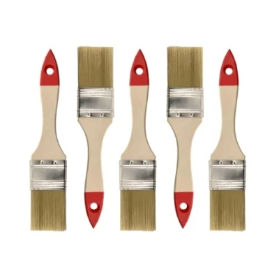 Abbildung von M7 Flachpinsel Set 5 teilig, Breite 1.5 Zoll Stück, Malerpinsel mit Holzgriff, Lackierpinsel 5PCS, Serie *30*, A0200 300515