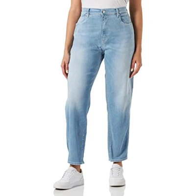 Abbildung von Replay Damen Jeans Keida Baloon Fit Bio, Medium Blue 009 (Blau), 23W