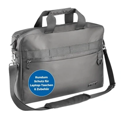 Abbildung von PEDEA Laptoptasche 17,3 Zoll (43,9cm) &quot;Clutch&quot; Notebook Umhängetasche mit Tablet Fach, schwarz