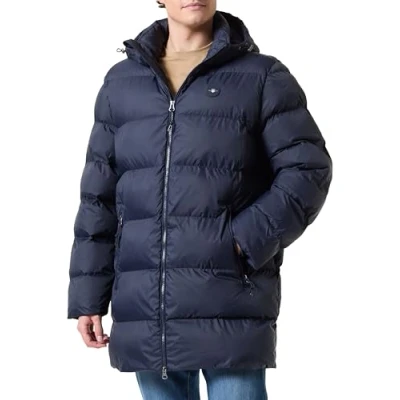 Abbildung von GANT Active Cloud MID Length Wintermantel, Herren, Größe: Small, Evening blue