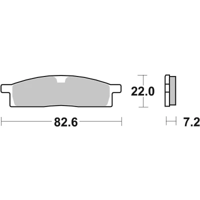 Abbildung von Bremsbelagsatz TRW MCB558