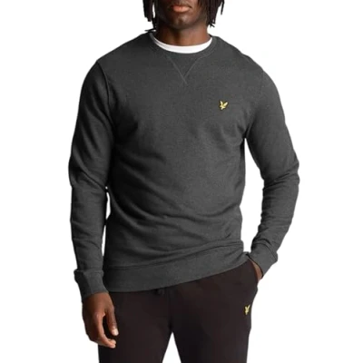 Abbildung von Lyle &amp; Scott CREW NECK Sweatshirt, Herren, Größe: Large, Charcoal marl