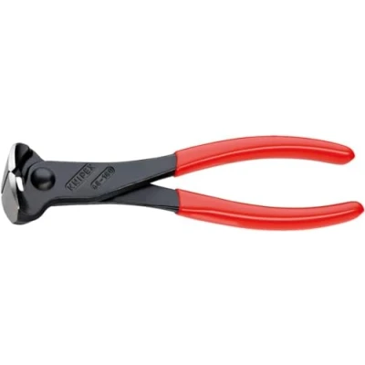 Abbildung von KNIPEX Vornschneider mit Kunststoff überzogen schwarz atramentiert 180 mm 68 01