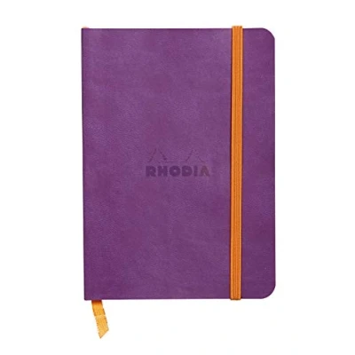 Abbildung von Rhodia 117310C Notizheft (mit weichem Umschlag, liniert, 72 Blatt, DIN A6, 10,5 x 14,8 cm) 1 Stück violett