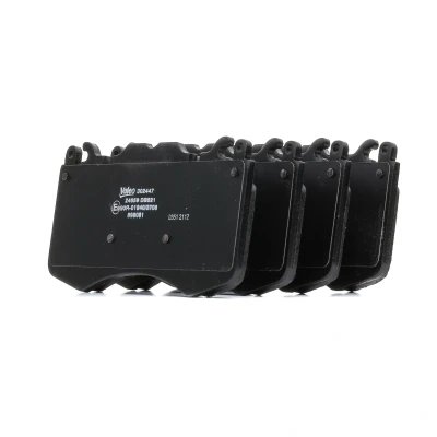 Abbildung von VALEO 302447 Bremsbelagsatz Vorderachse exkl. Verschleißwarnkontakt mit Anti Quietsch Blech LAND ROVER: Range Rover Sport, 3, Discovery 5