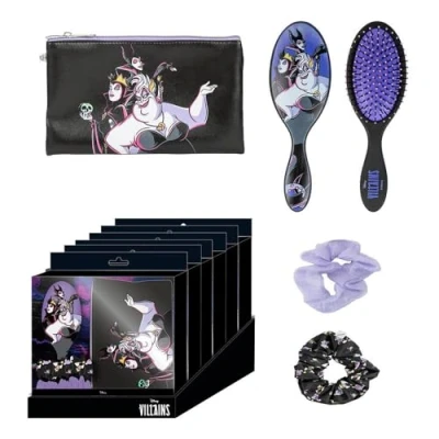 Abbildung von Alice im Wunderland Schönheitsset, Rosa, Komplettes Set, inklusive Haarbürste, 2 Haargummis und Etui, Originalprodukt, Beauty Set