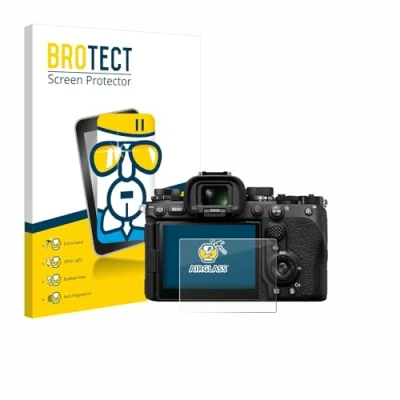 Abbildung von BROTECT Schutzglas für Sony Alpha 9 III Schutzfolie Panzer Folie Glas [Extrem Kratzfest 9H, Anti Fingerprint, Ultra Transparent]