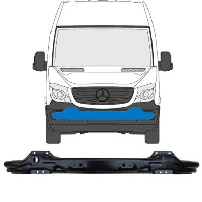 Abbildung von Für Mercedes Sprinter 2013 2018 Untere Vorne Stossstange