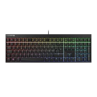 Abbildung von CHERRY MX 2.0S, Mechanische Gaming Tastatur mit RGB Beleuchtung, Deutsches Layout (QWERTZ), Kabelgebunden, Designed in Germany, MX2A RED Switches, Schwarz