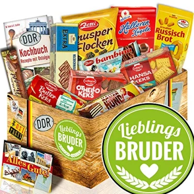 Abbildung von Geschenk Keks/DDR Box/Geschenk Geburtstag Bruder/Lieblings Bruder