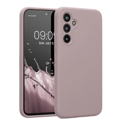 Abbildung von kwmobile Hülle kompatibel mit Samsung Galaxy A54 5G Case gummiert Silikon Handyhülle Schutzhülle Purple Cloud