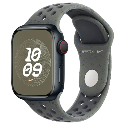 Abbildung von Apple Watch Armband Original Silikon und TPU (weich) Grün Geeignet für Series 1 9 / SE