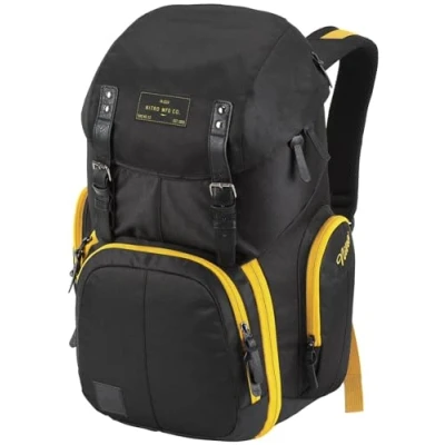 Abbildung von Nitro Weekender Alltagsrucksack mit gepolstertem Laptopfach, Schulrucksack, Wanderrucksack inkl. Nassfach, 42 L, Golden Black