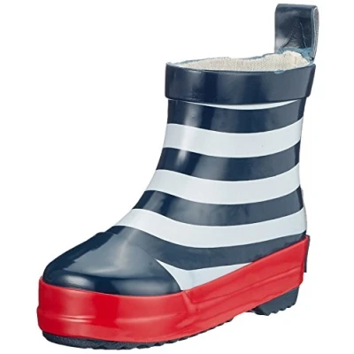 Abbildung von Playshoes Unisex Kinder Gummistiefel Halbschaft Regenstiefel, Maritim, 18 EU