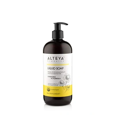 Abbildung von Alteya Bio Flüssigseife Kamille &amp; Ringelblume 500ml USDA Organic zertifizierte Reine Natürliche Seife und Waschlotion