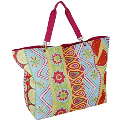 Abbildung von J JONES JENNIFER Strandtasche Große Badetasche, Freizeittasche mit Reißverschluss, Saunatasche, abnehmbare Schulterriemen