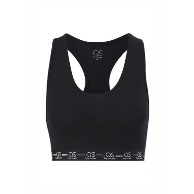 Abbildung von QS MIT Racerback Bustier, Damen, Größe: Medium, Schwarz