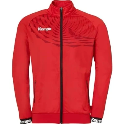 Abbildung von Kempa Herren Wave 26 Poly Jungen Sport Fußball Training Sweatshirt Sweatjacke, Rot (Red/Chilli Red), 4XL