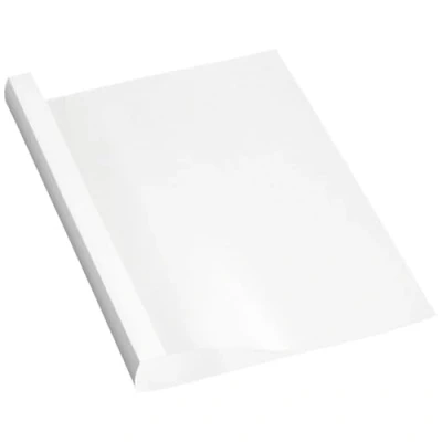 Abbildung von Fellowes Thermobindemappen Standard, 150 Mikron Vorderseite (PVC) / 200g/m² Rücken (glänzend), weiß