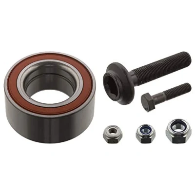 Abbildung von FEBI BILSTEIN 17550 Radlagersatz Vorderachse links, rechts mit Muttern Mutter, Schraube 82 Schrägkugellager AUDI: 80 B4 Limousine
