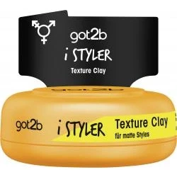 Abbildung von got2b iStyler Texture Clay Halt 4 (75 ml), Haarcreme für Männer verleiht einen coolen matt Effekt, Haarpaste texturierten, definierten Style