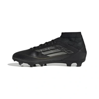 Abbildung von adidas Performance F50 League MID FG/MG Fußballschuh Nocken, Herren, Größe: 43 1/3, Core black/iron metallic/gold metallic Schuhe